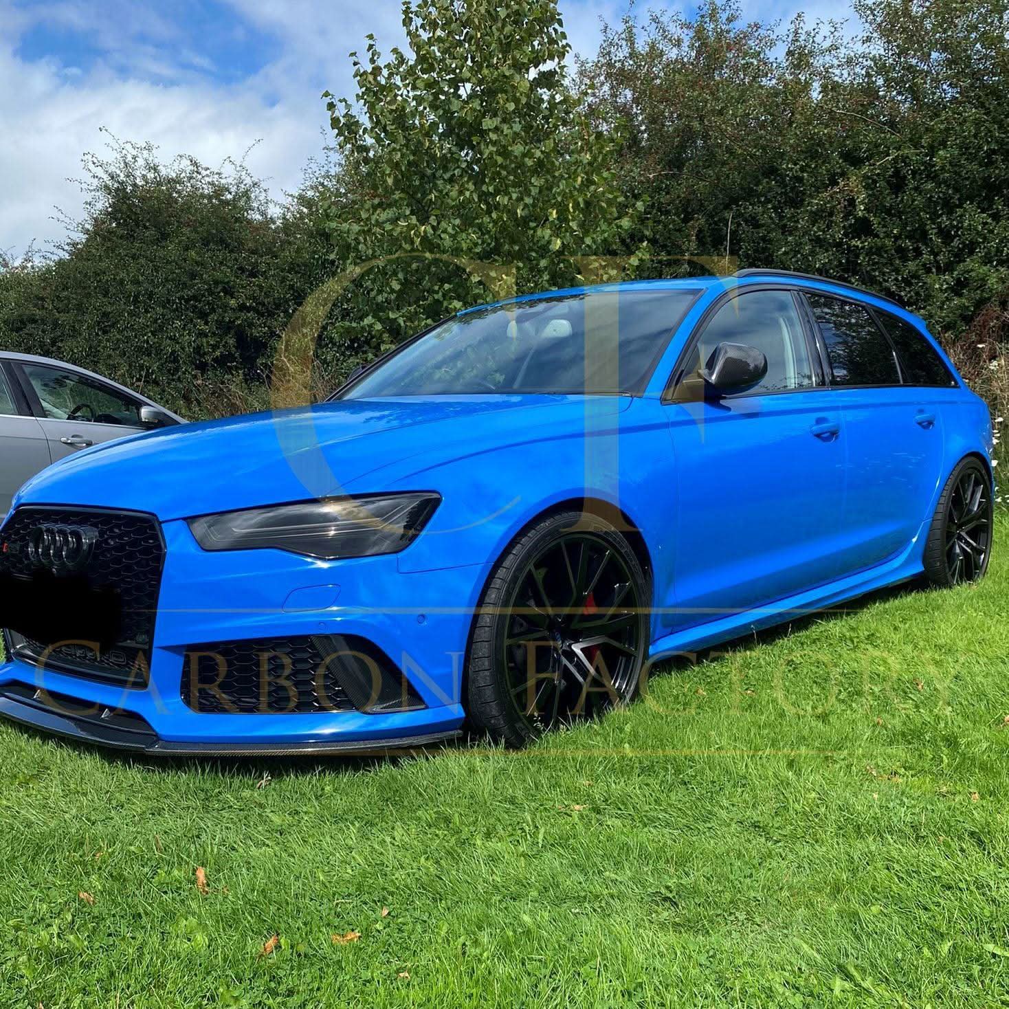 V Style Carbon Fibre Front Splitter for Audi C7 RS6 13-18