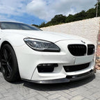 V Style Carbon Fibre Front Splitter for BMW F06 F12 F13 6 Series 11-18