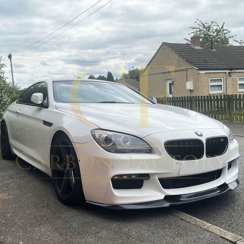 V Style Carbon Fibre Front Splitter for BMW F06 F12 F13 6 Series 11-18