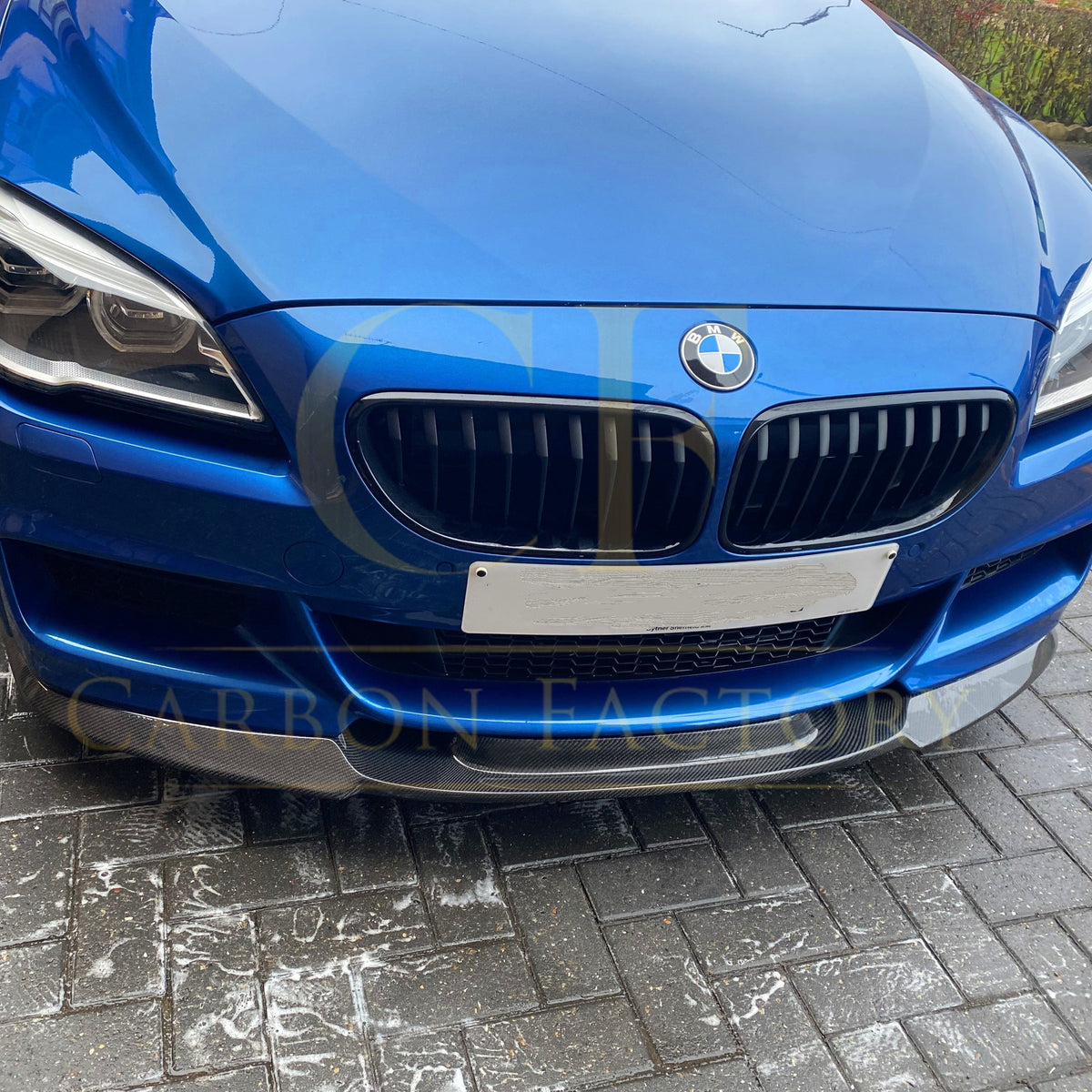 V Style Carbon Fibre Front Splitter for BMW F06 F12 F13 6 Series 11-18