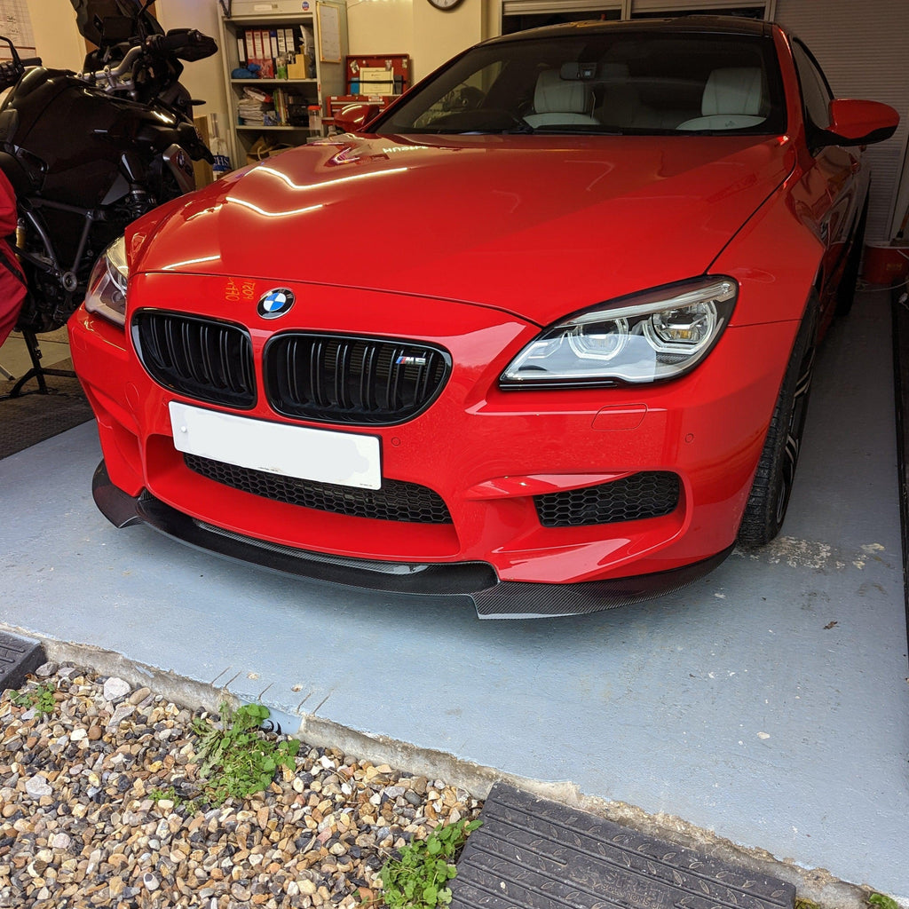 V Style Carbon Fibre Front Splitter for BMW F06 F12 F13 M6 11-18