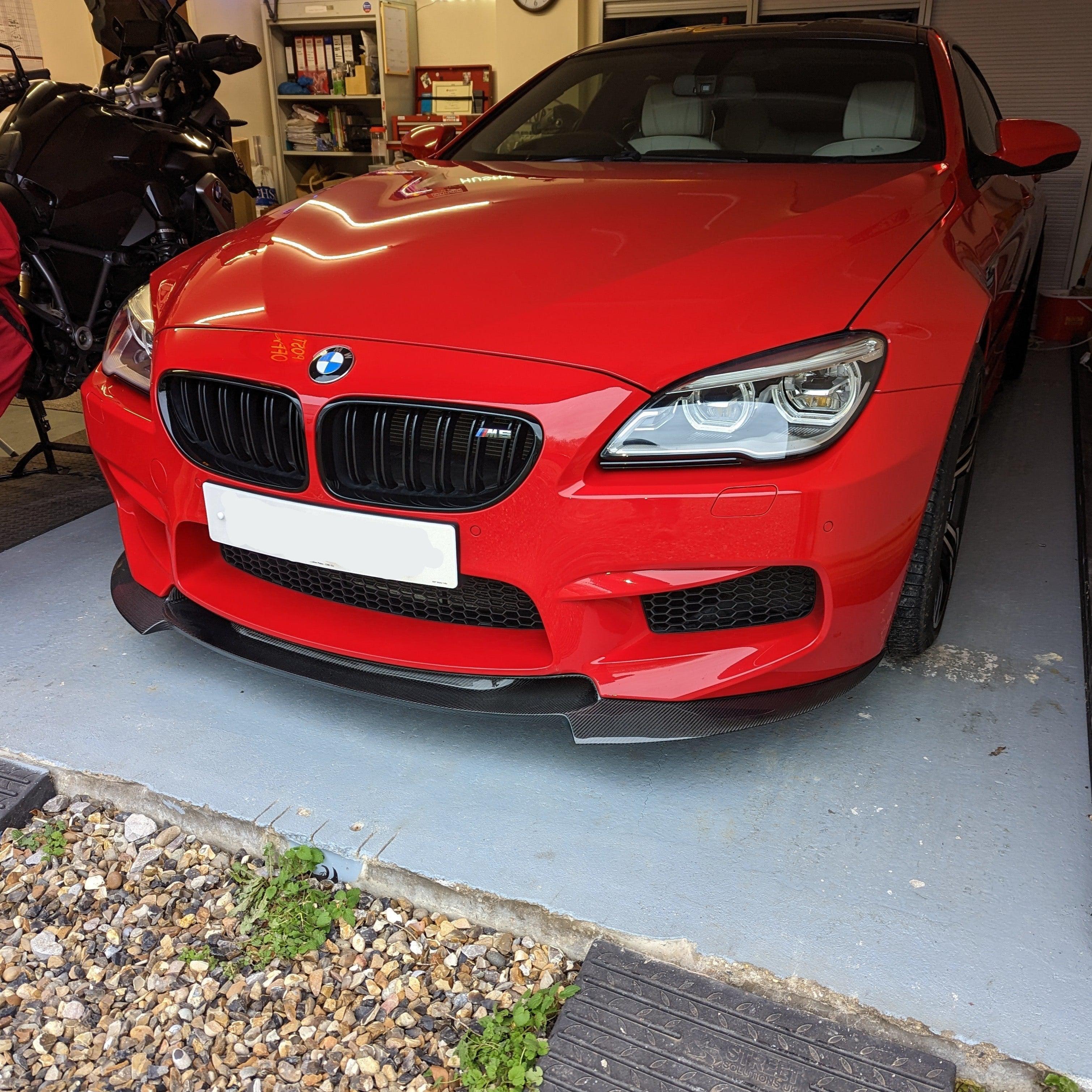 V Style Carbon Fibre Front Splitter for BMW F06 F12 F13 M6 11-18