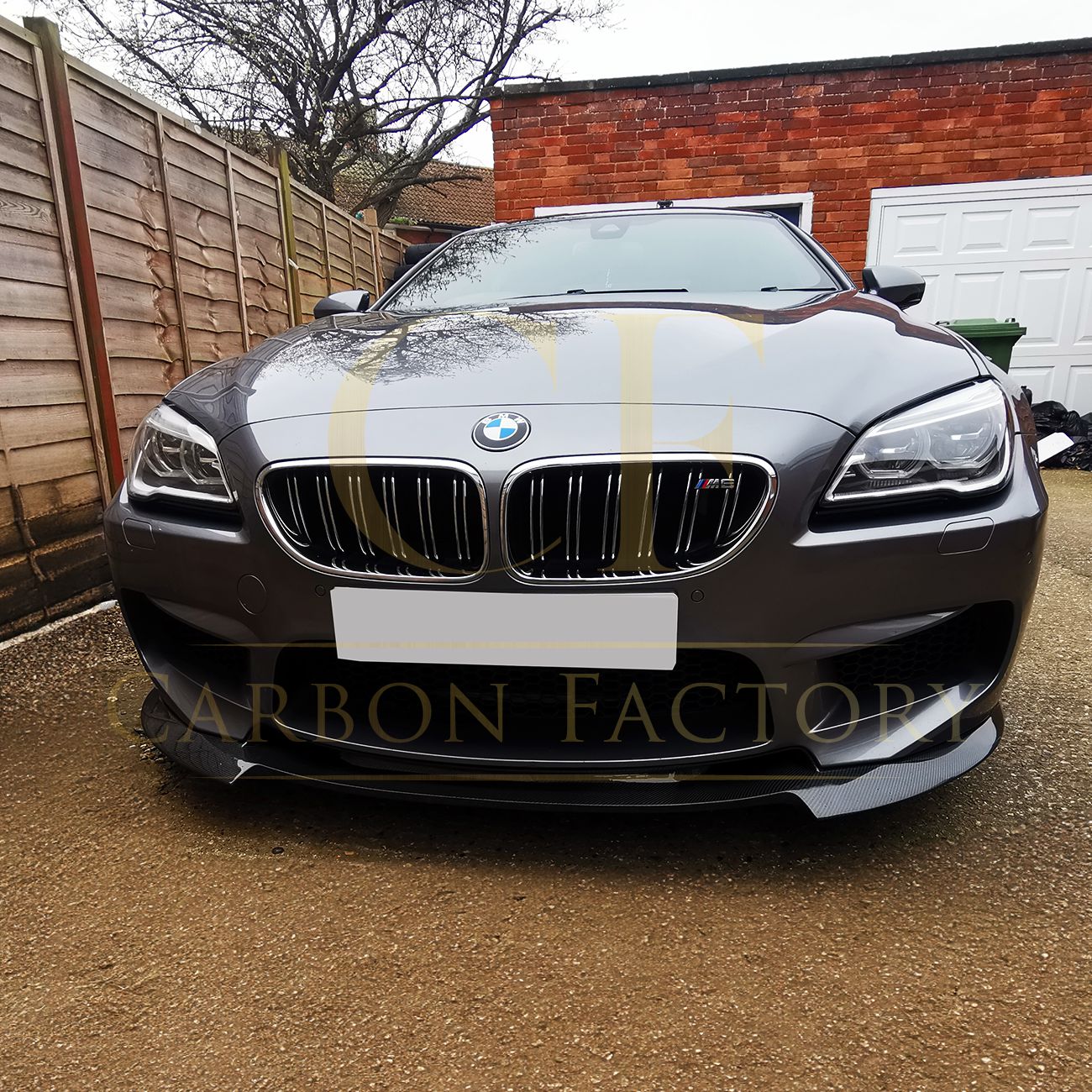 V Style Carbon Fibre Front Splitter for BMW F06 F12 F13 M6 11-18