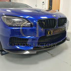 V Style Carbon Fibre Front Splitter for BMW F06 F12 F13 M6 11-18