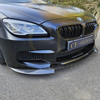 V Style Carbon Fibre Front Splitter for BMW F06 F12 F13 M6 11-18