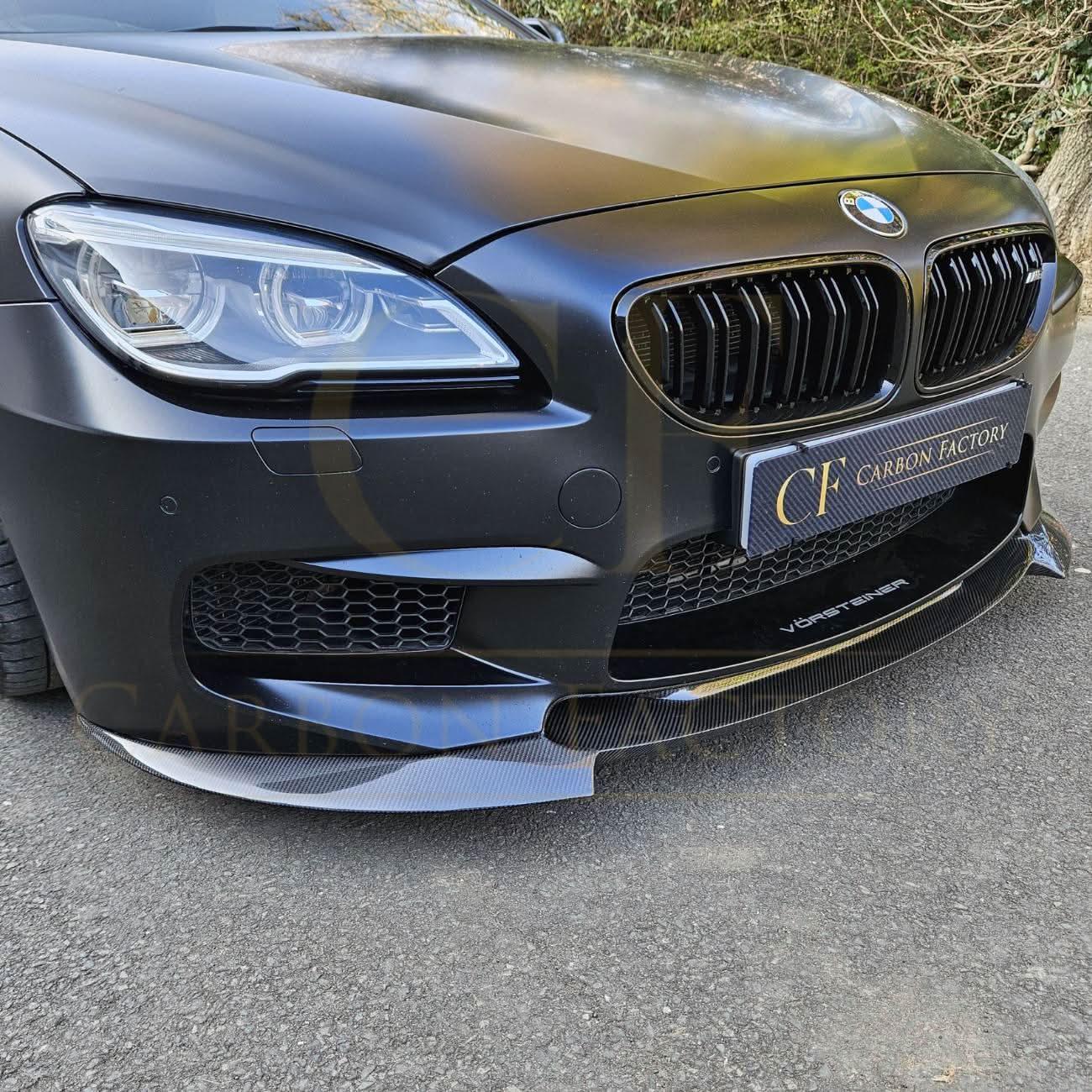 V Style Carbon Fibre Front Splitter for BMW F06 F12 F13 M6 11-18