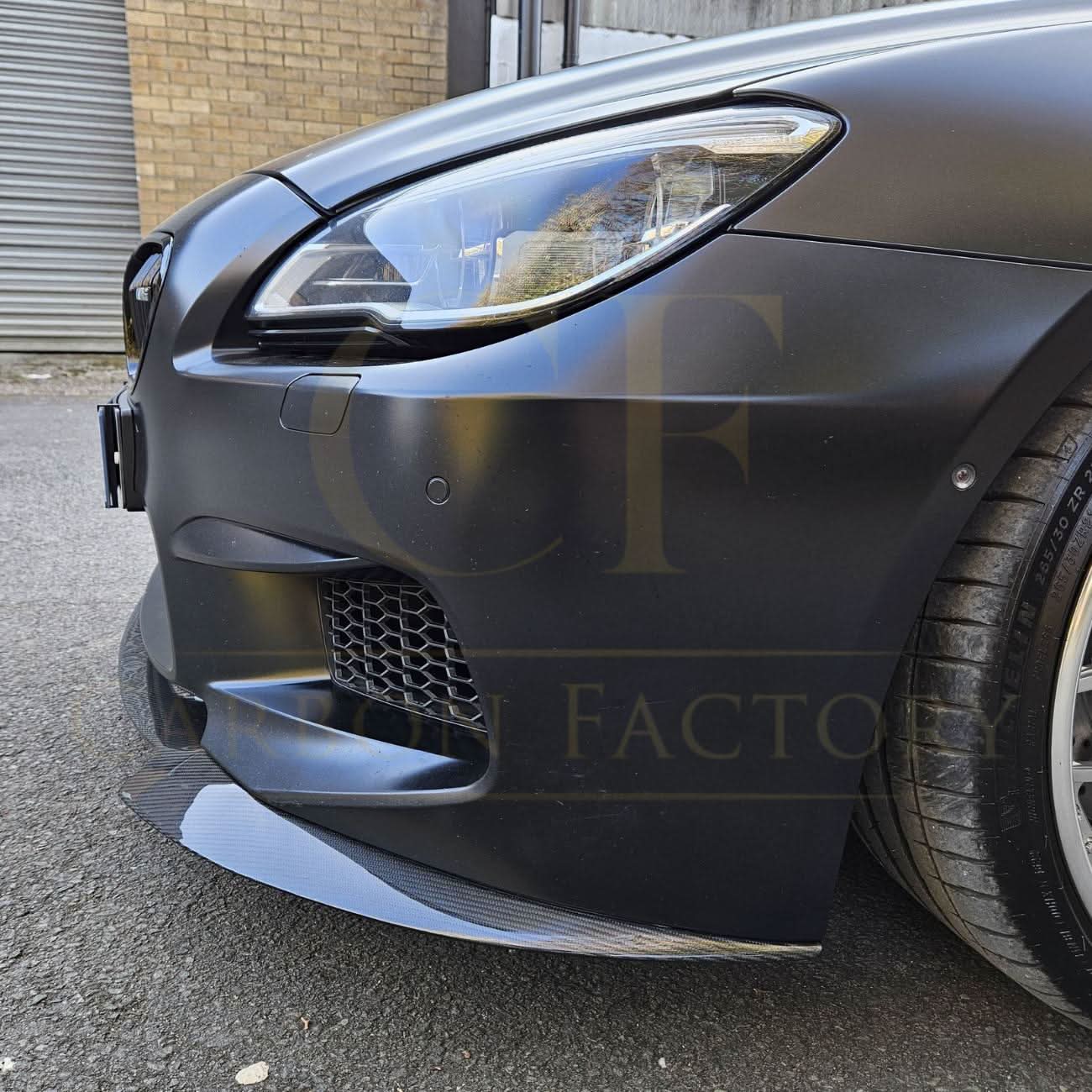 V Style Carbon Fibre Front Splitter for BMW F06 F12 F13 M6 11-18