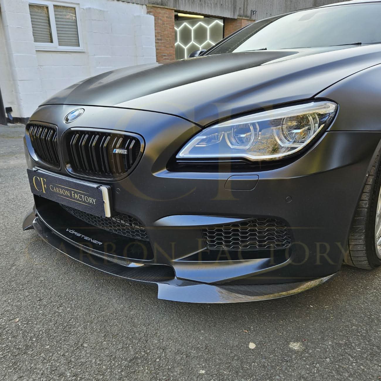 V Style Carbon Fibre Front Splitter for BMW F06 F12 F13 M6 11-18