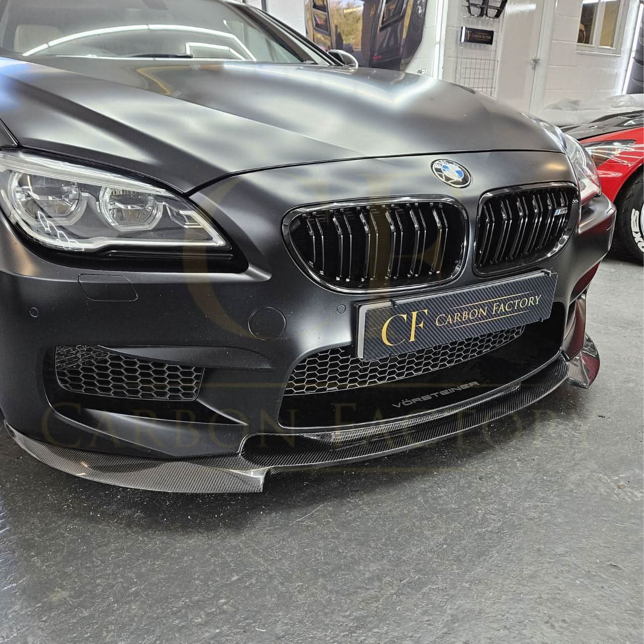 V Style Carbon Fibre Front Splitter for BMW F06 F12 F13 M6 11-18