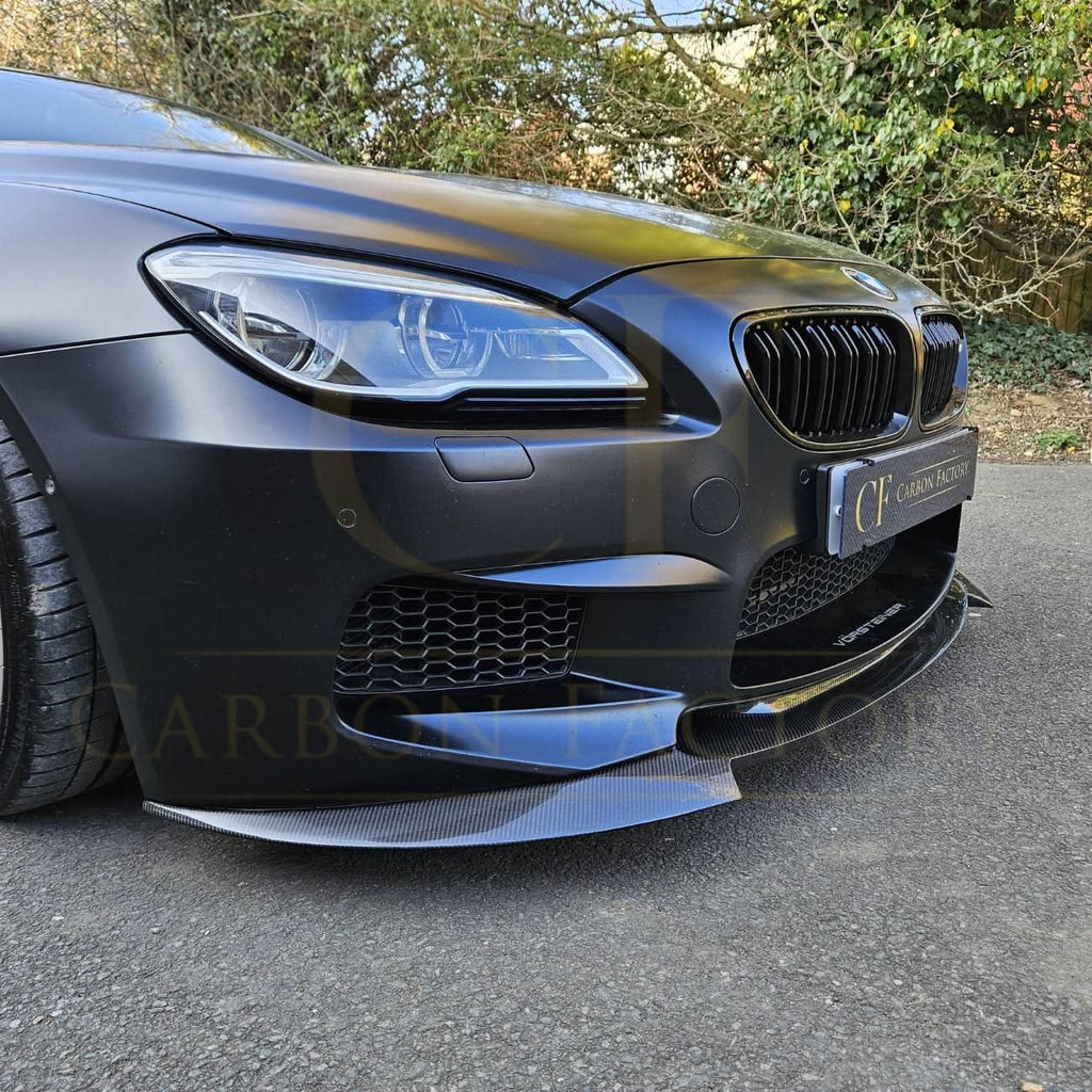 V Style Carbon Fibre Front Splitter for BMW F06 F12 F13 M6 11-18
