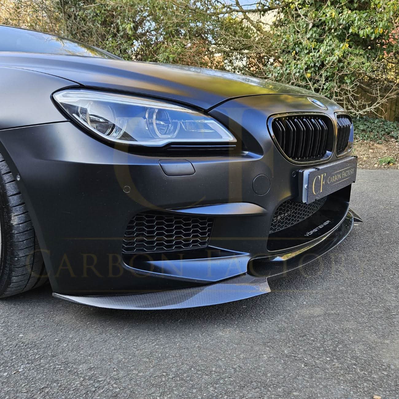 V Style Carbon Fibre Front Splitter for BMW F06 F12 F13 M6 11-18