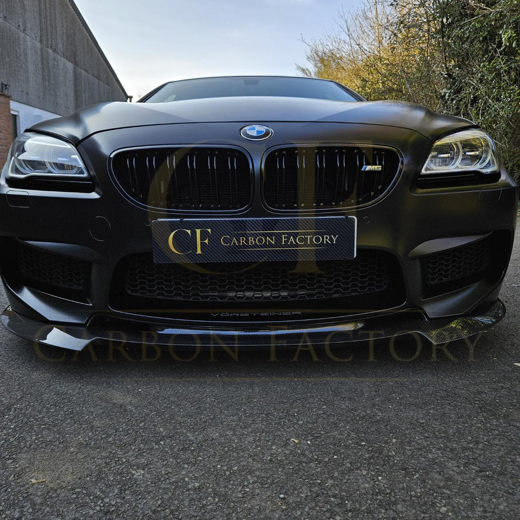 V Style Carbon Fibre Front Splitter for BMW F06 F12 F13 M6 11-18