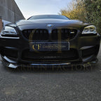 V Style Carbon Fibre Front Splitter for BMW F06 F12 F13 M6 11-18