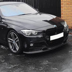 V Style Carbon Fibre Front Splitter for BMW F30 F31 3 Series M Sport 12-19