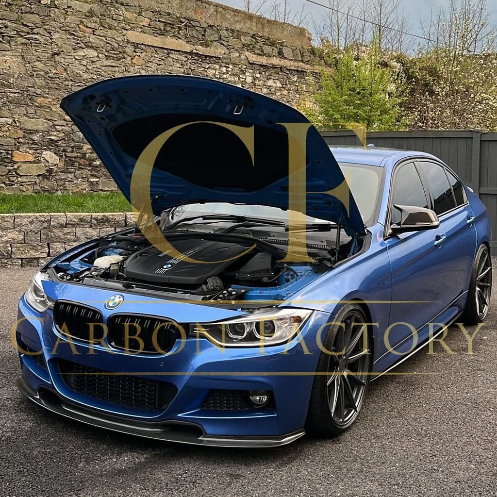 V Style Carbon Fibre Front Splitter for BMW F30 F31 3 Series M Sport 12-19