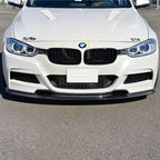 V Style Carbon Fibre Front Splitter for BMW F30 F31 3 Series M Sport 12-19