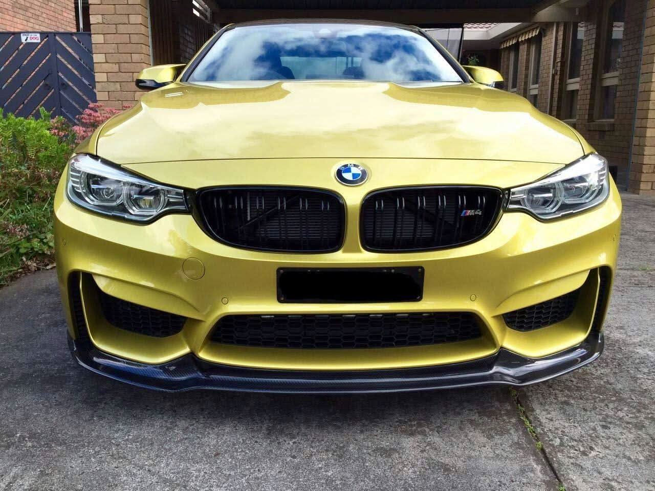 V Style Carbon Fibre Front Splitter for BMW F80 M3 F82 F83 M4 14-20