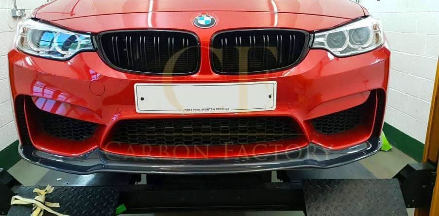 V Style Carbon Fibre Front Splitter for BMW F80 M3 F82 F83 M4 14-20