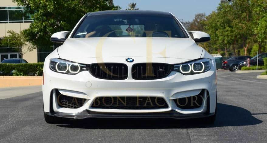 V Style Carbon Fibre Front Splitter for BMW F80 M3 F82 F83 M4 14-20