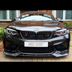 V Style Carbon Fibre Front Splitter for BMW F87 M2 OG 16-18