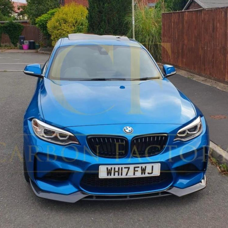 V Style Carbon Fibre Front Splitter for BMW F87 M2 OG 16-18