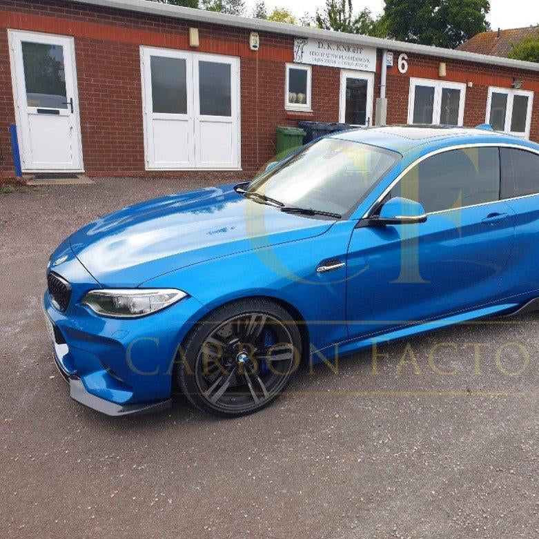V Style Carbon Fibre Front Splitter for BMW F87 M2 OG 16-18