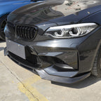 V Style Carbon Fibre Front Splitter for BMW F87 M2 OG 16-18