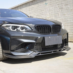 V Style Carbon Fibre Front Splitter for BMW F87 M2 OG 16-18