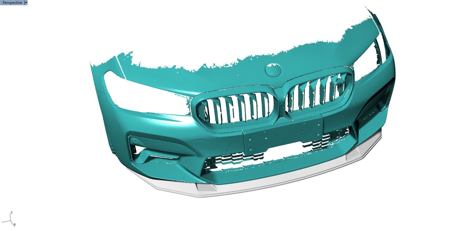 V Style Carbon Fibre Front Splitter for BMW F90 M5 LCI 21-24