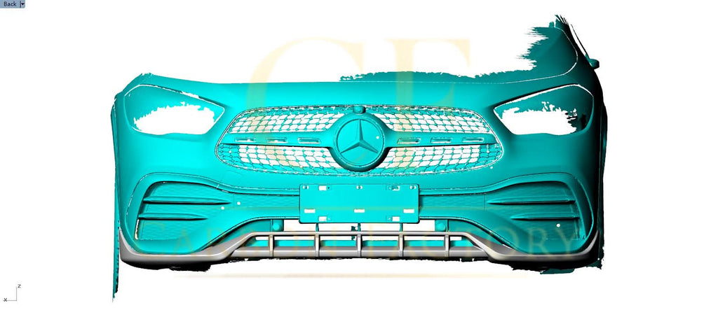 V Style Carbon Fibre Front Splitter for Mercedes Benz H247 GLA 20-Present