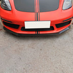 V Style Carbon Fibre Front Splitter for Porsche Boxster & Cayman 718 16-21