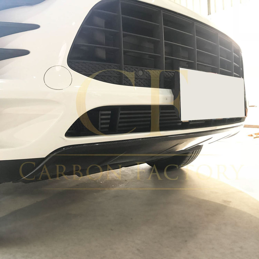 V Style Carbon Fibre Front Splitter for Porsche Macan 14-17