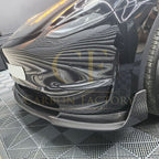 V Style Carbon Fibre Front Splitter for Tesla Model Y 19-23