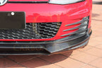 V Style Carbon Fibre Front Splitter for VW Golf MK7 GTI 14-17
