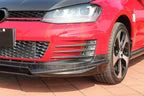 V Style Carbon Fibre Front Splitter for VW Golf MK7 GTI 14-17