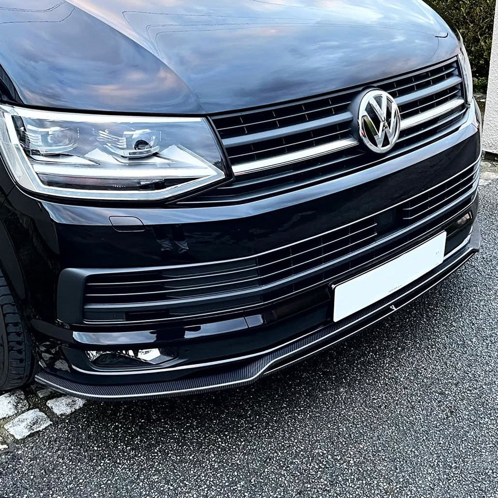 V Style Carbon Fibre Front Splitter for VW T6 Multivan 15-20