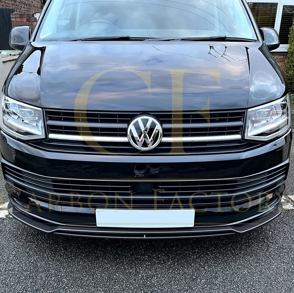 V Style Carbon Fibre Front Splitter for VW T6 Multivan 15-20