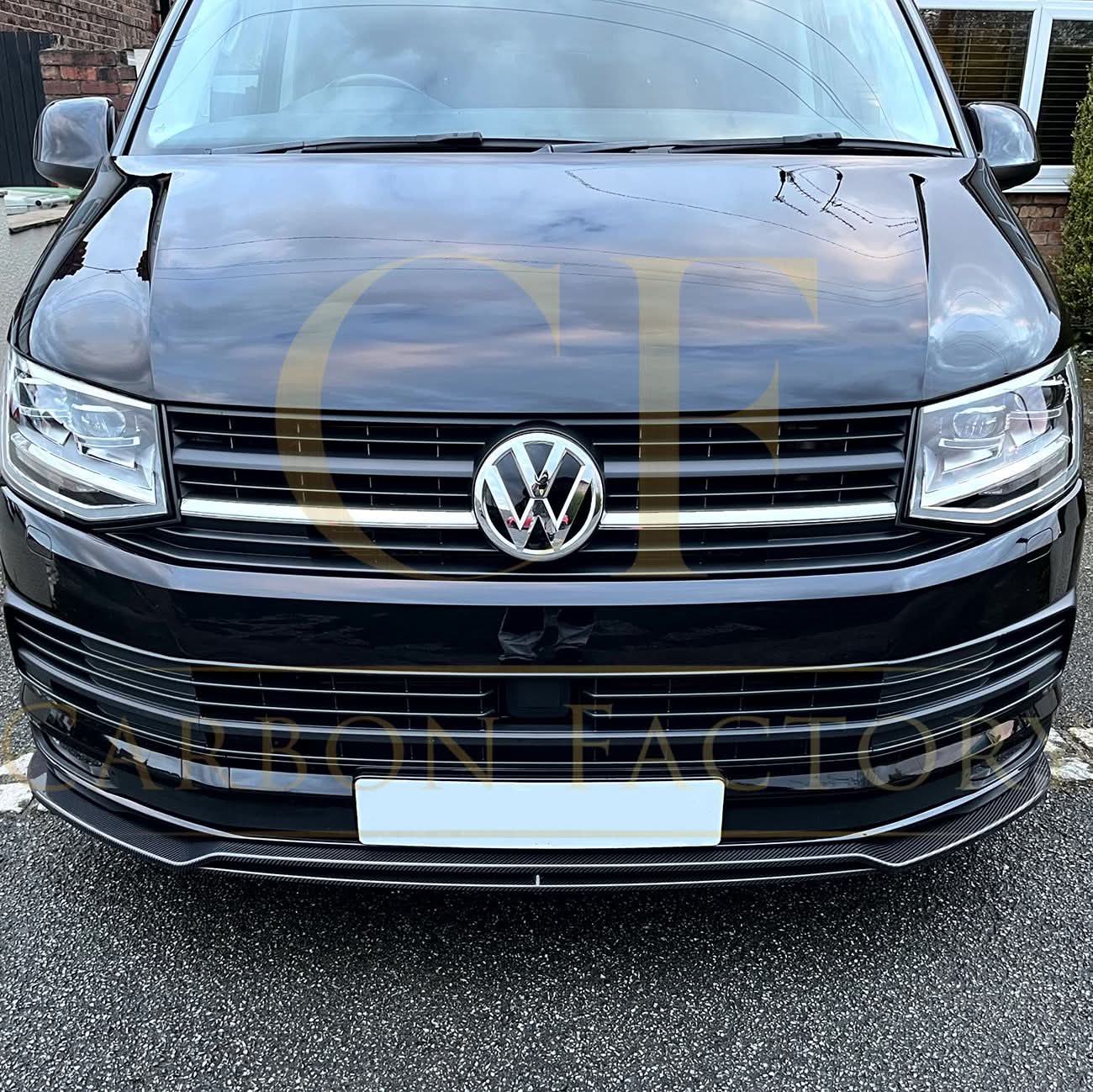 V Style Carbon Fibre Front Splitter for VW T6 Multivan 15-20