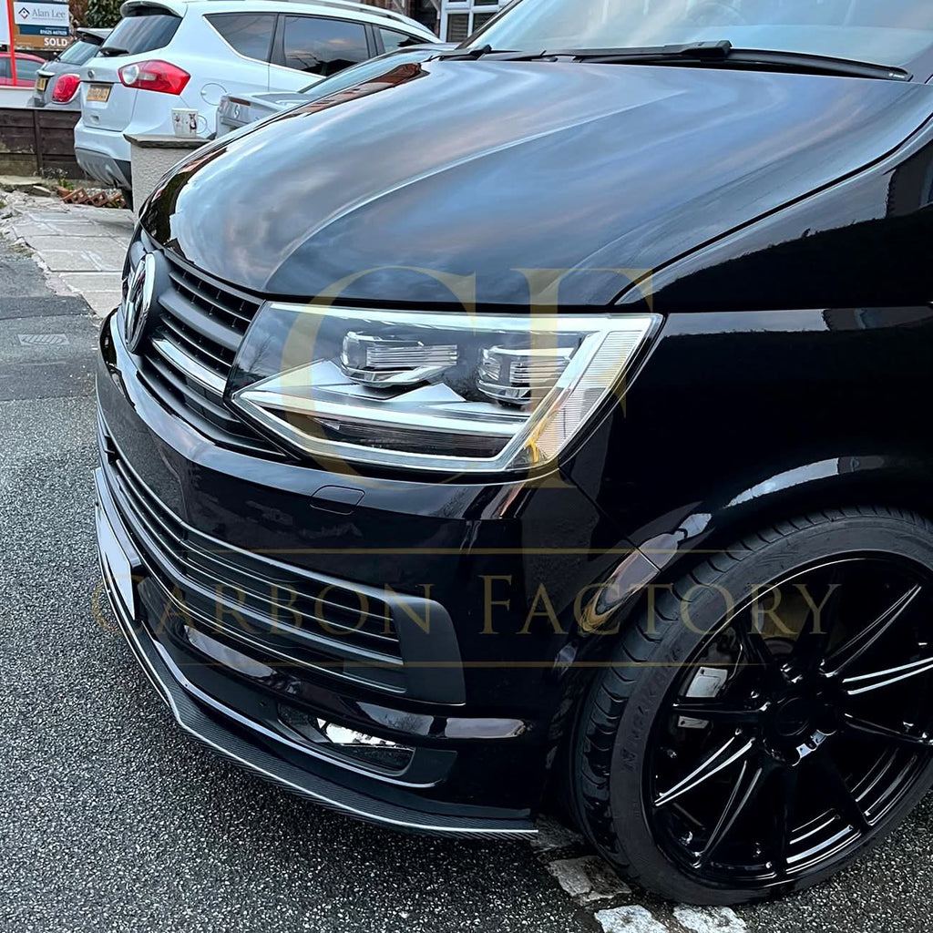 V Style Carbon Fibre Front Splitter for VW T6 Multivan 15-20