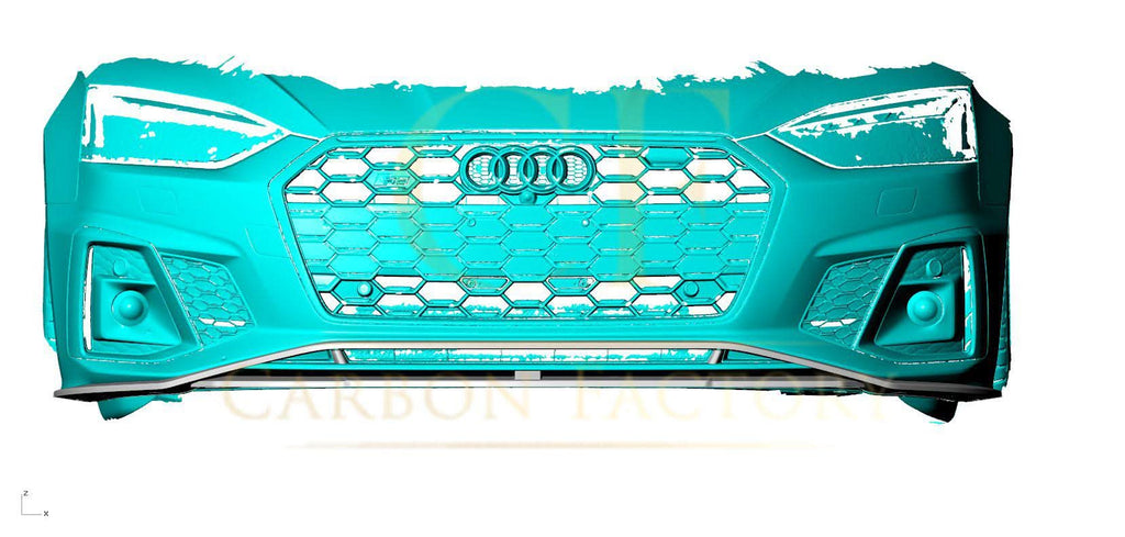 V Style Pre-Preg Carbon Fibre Front Splitter for Audi B9.5 A5 S Line & S5 20-22