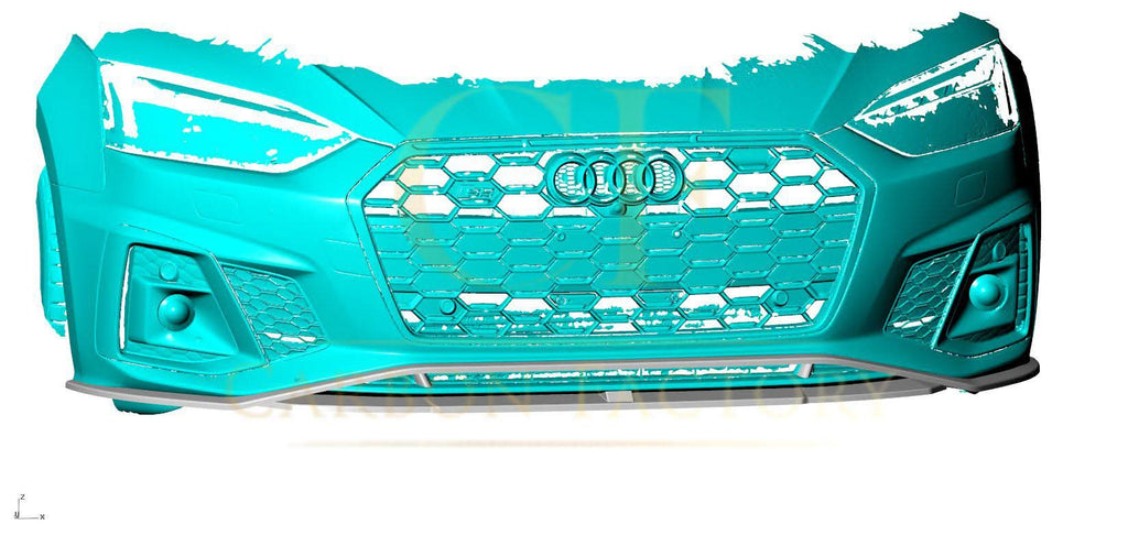 V Style Pre-Preg Carbon Fibre Front Splitter for Audi B9.5 A5 S Line & S5 20-22
