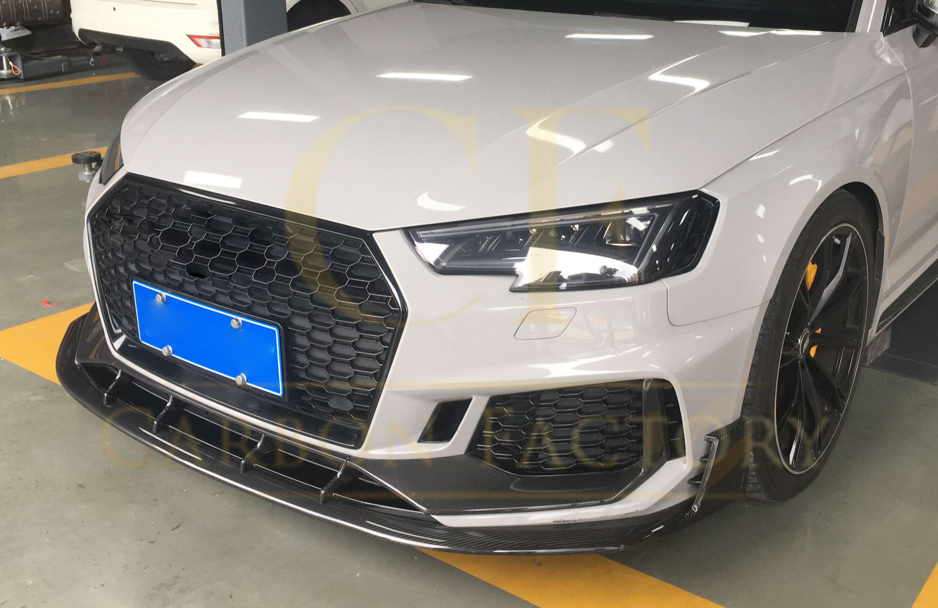 V Style Pre-Preg Carbon Fibre Front Splitter for Audi B9 RS4 18-20