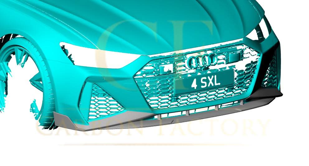 V Style Pre-Preg Carbon Fibre Front Splitter for Audi C8 RS6 19-22