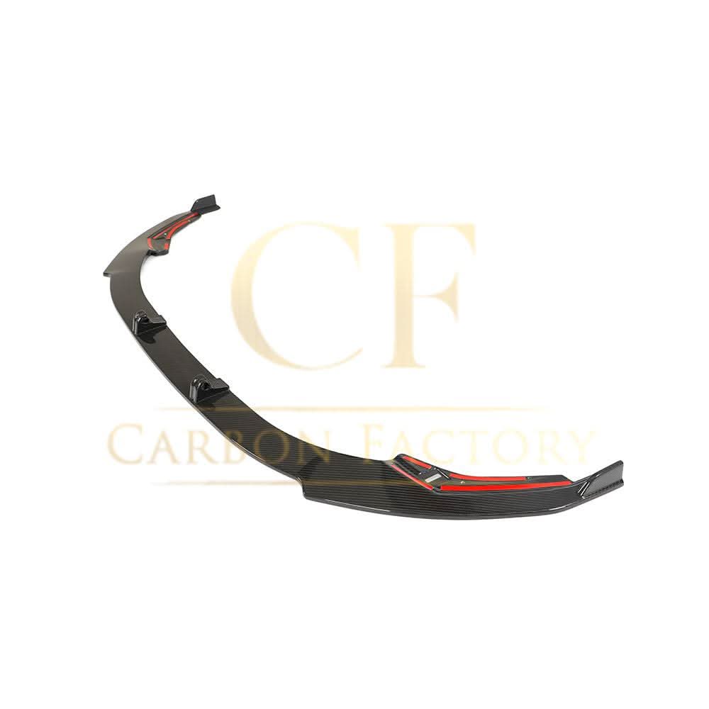 V Style Pre-Preg Carbon Fibre Front Splitter for Audi S3 Saloon 21-23