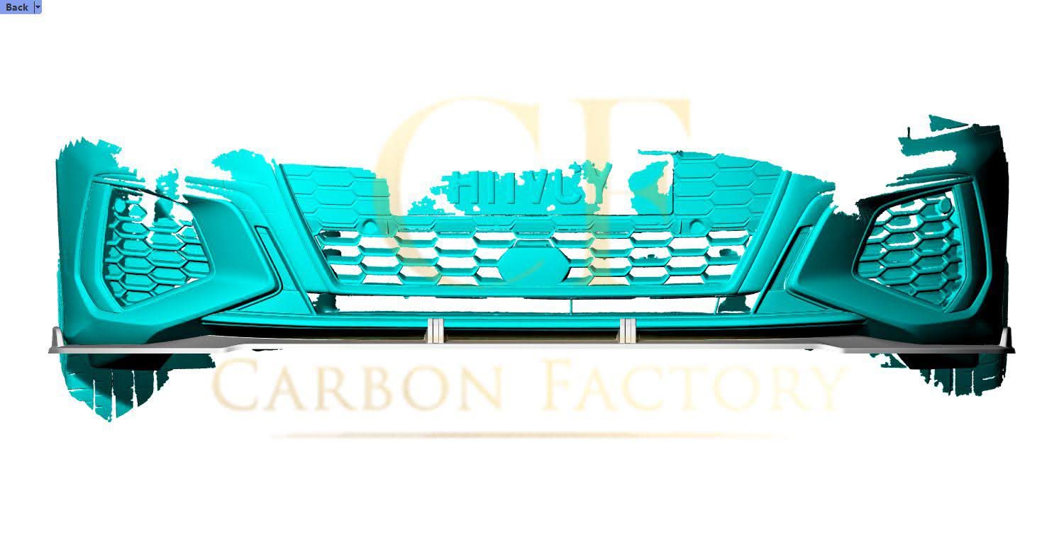 V Style Pre-Preg Carbon Fibre Front Splitter for Audi S3 Saloon 21-23