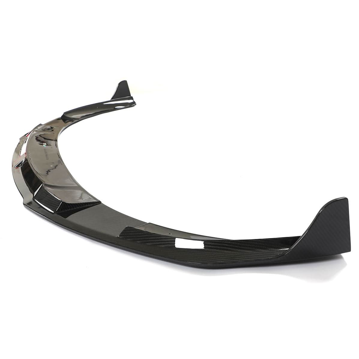 V Style Pre-Preg Carbon Fibre Front Splitter for Porsche Taycan Turbo 4 Door 19-21