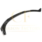 V Style Pre-Preg Carbon Fibre Front Splitter for Porsche Taycan Turbo 4 Door 19-21