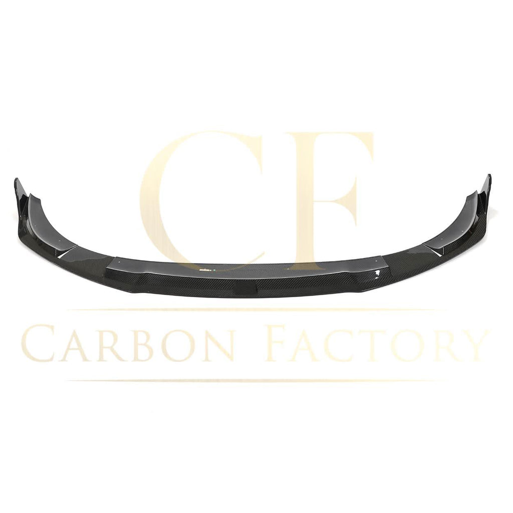 V Style Pre-Preg Carbon Fibre Front Splitter for Porsche Taycan Turbo 4 Door 19-21