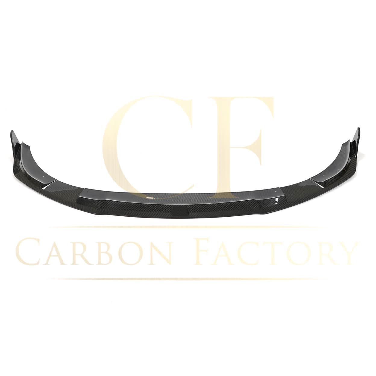 V Style Pre-Preg Carbon Fibre Front Splitter for Porsche Taycan Turbo 4 Door 19-21