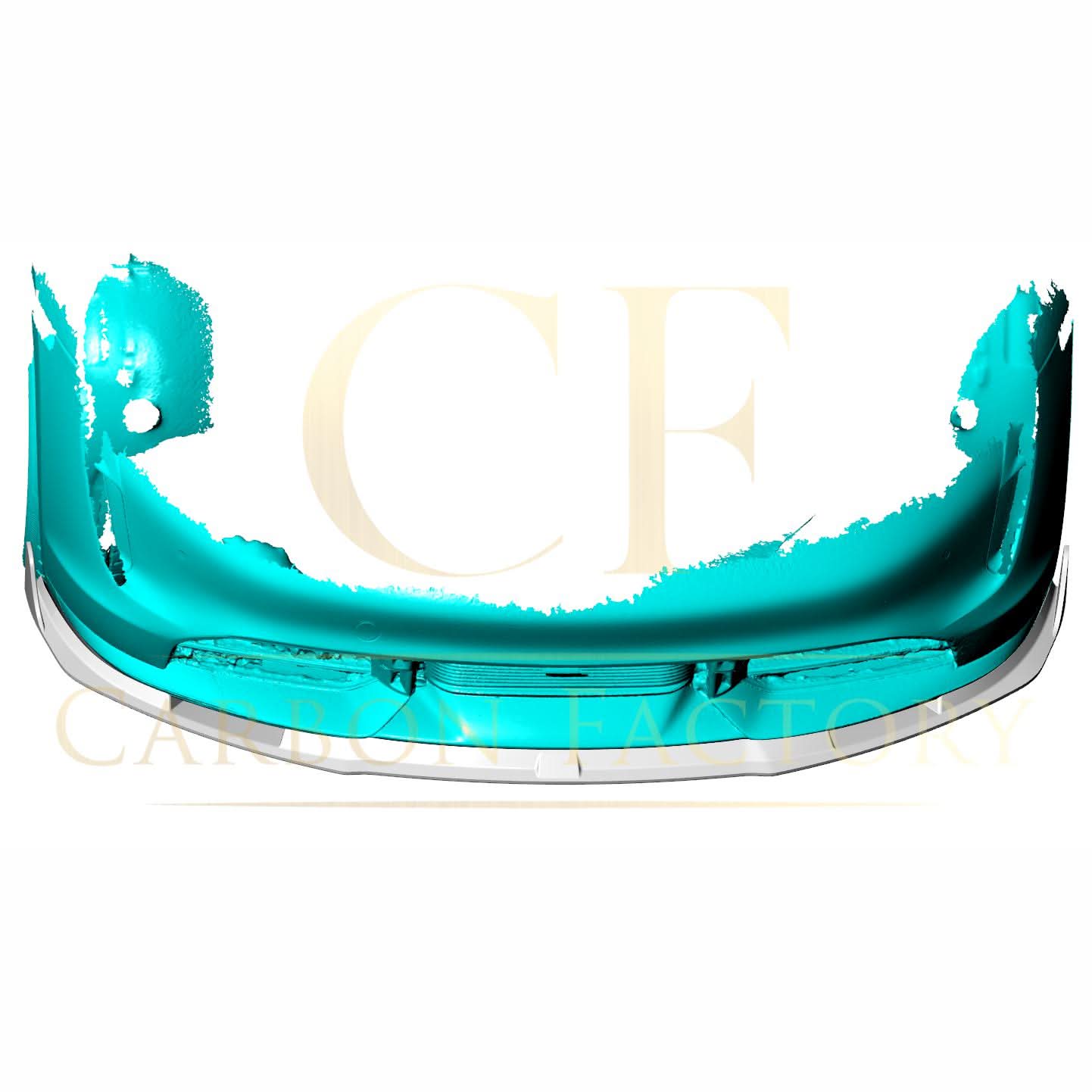 V Style Pre-Preg Carbon Fibre Front Splitter for Porsche Taycan Turbo 4 Door 19-21